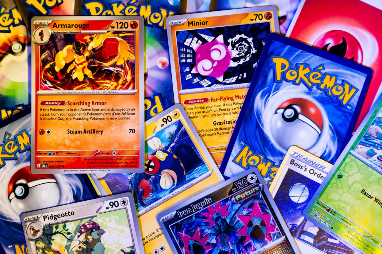 Editorial image from Northeastern University's Pokémon card coverage