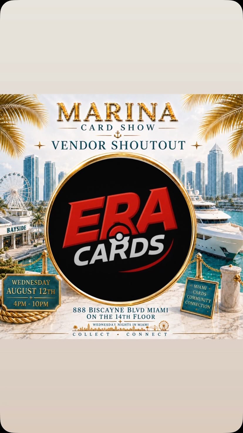 Huge shoutout to all the vendors who made the Marina Card Show unforgettable — rare finds, great deals, and the best hob